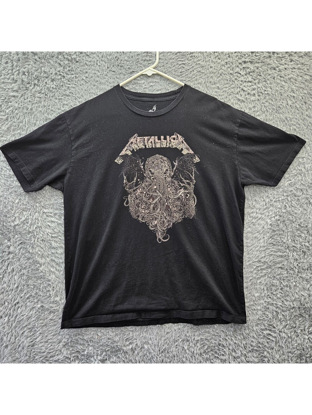 METALLICA T Shirt Men 2XL Call of Cthulhu Sea Monster Men 100% Cotton